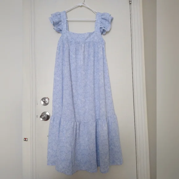 By the River Midi Flutter Sleeve Floral Dress NWT - Picture 2 of 10